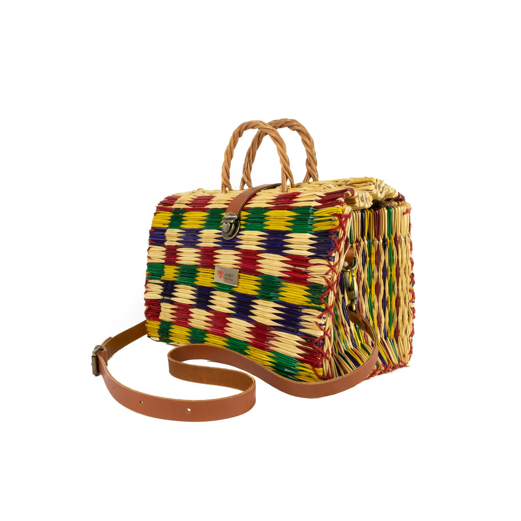Reed Bag Bárbara 32cm (12.6in) with lining and crossover strap -1